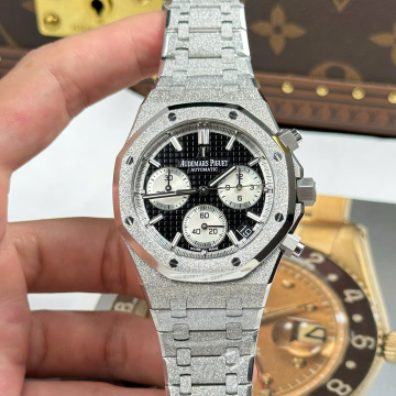 APS공장 오데마피게 로얄오크 크로노그래프 블랙 다이얼 프로스트 골드 41mm 26240