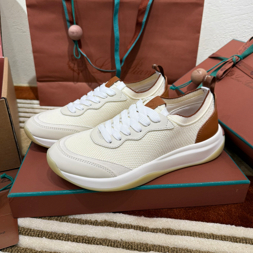 로로피아나 410 LP 스니커즈 베이지