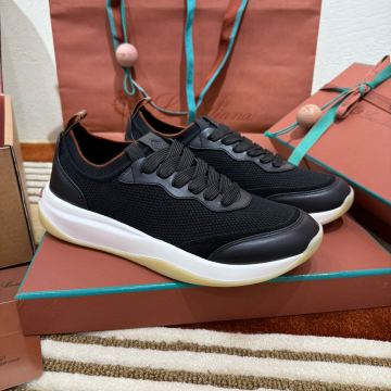 로로피아나 410 LP 스니커즈 블랙