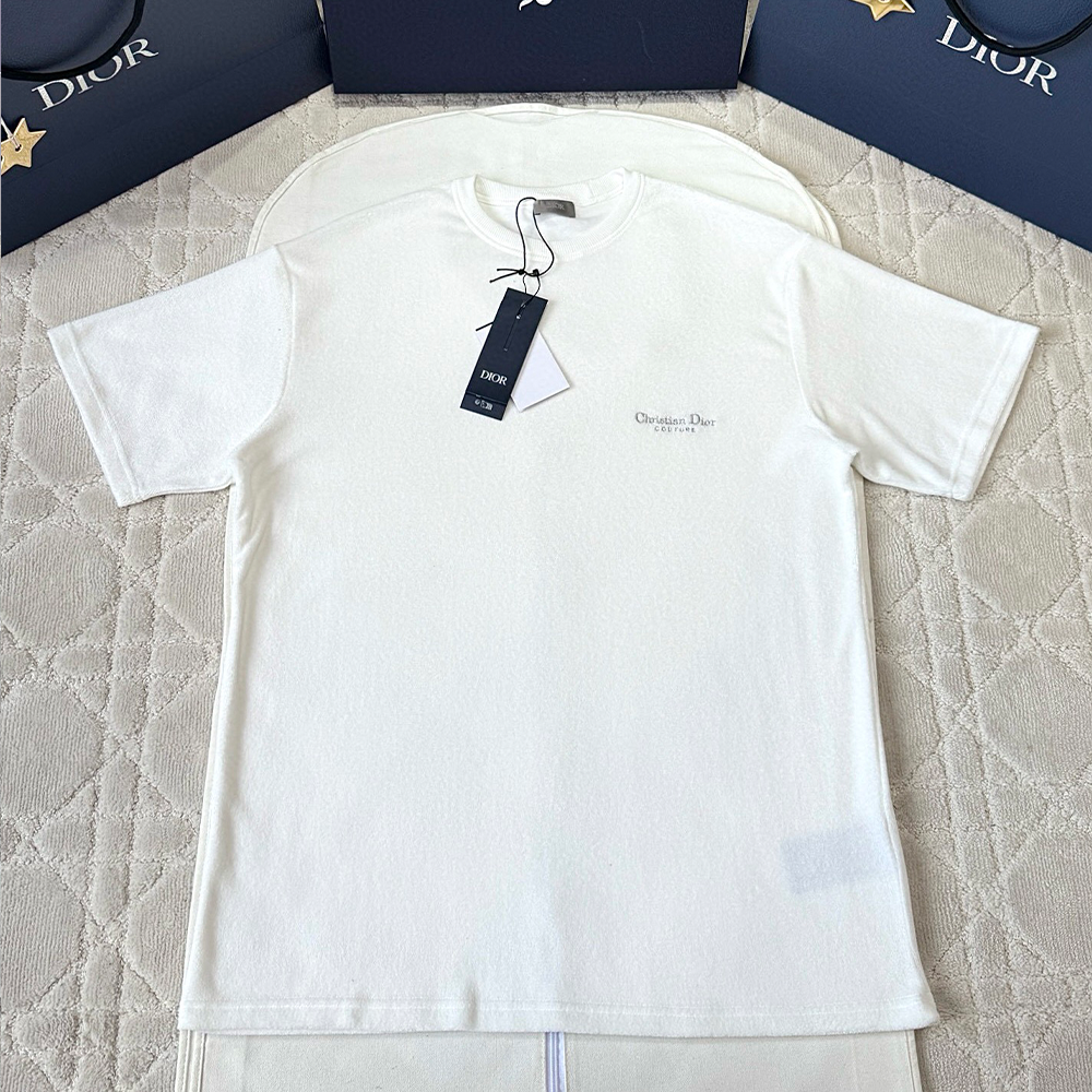 최고퀄 디올 Christian Dior Couture 티셔츠 화이트 테리 코튼
