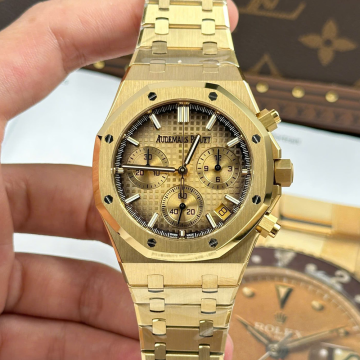 APS공장 오데마피게 로얄오크 크로노그래프 그랑드 타피세리 다이얼 옐로우 골드 금통 41mm 26240
