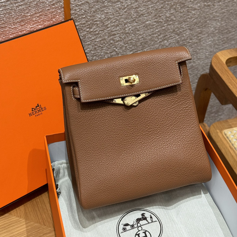 올수공 에르메스 켈리 아도 PM Gold 토고 가죽 골드 하드웨어