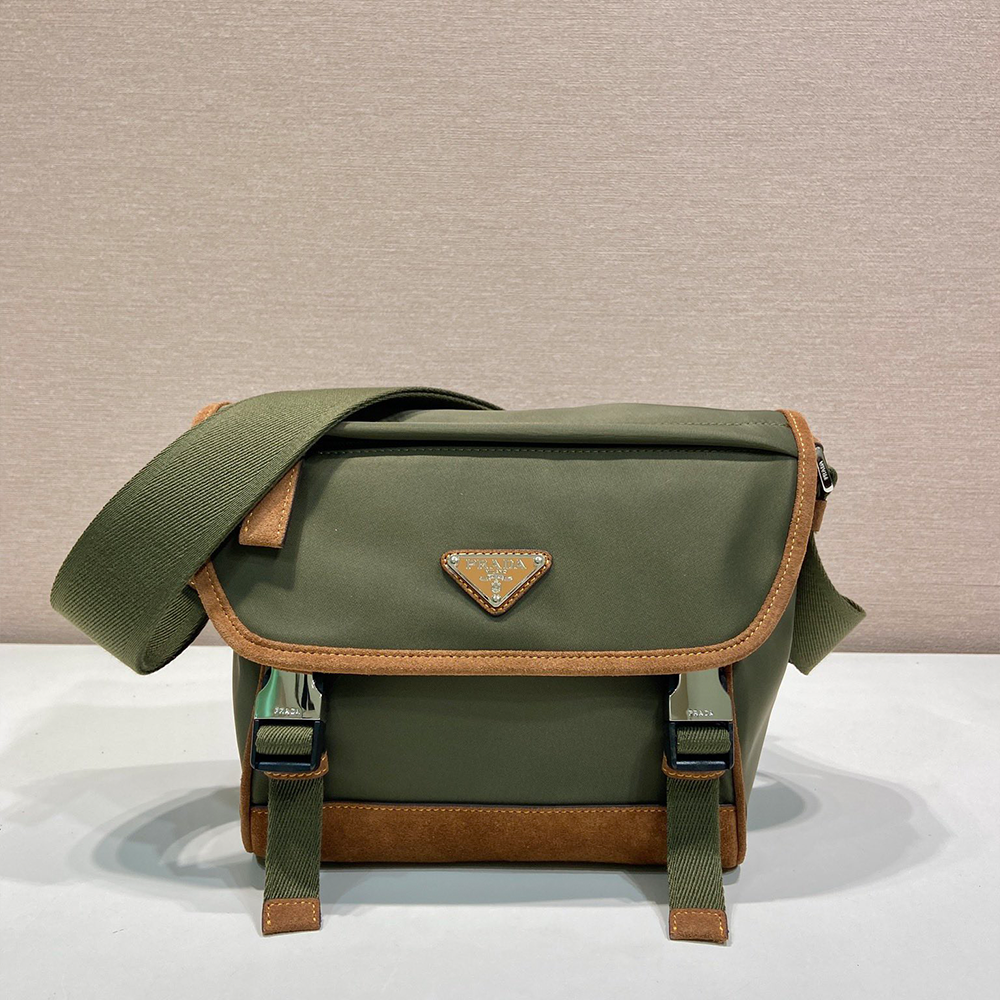 최고퀄 프라다 리나일론 사피아노 남성 숄더백 그린 2VD066