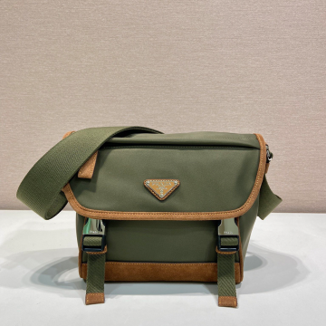 최고퀄 프라다 리나일론 사피아노 남성 숄더백 그린 2VD066