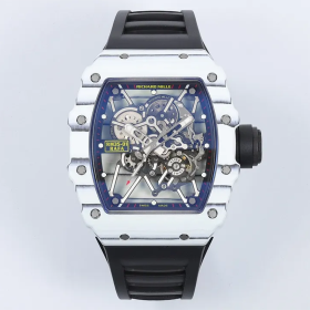 ZF공장 리차드밀 라파엘 나달 RM35-01 화이트 카본 케이스 / 블랙 러버밴드