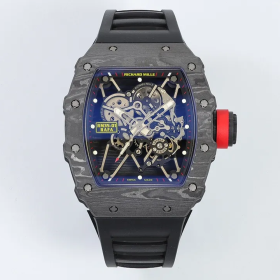 ZF공장 리차드밀 라파엘 나달 RM35-01 블랙 카본 케이스 / 블랙 러버밴드